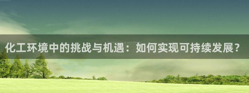 亿万先生网站：化工环境中的挑战与机遇：如何实现可持续发展？