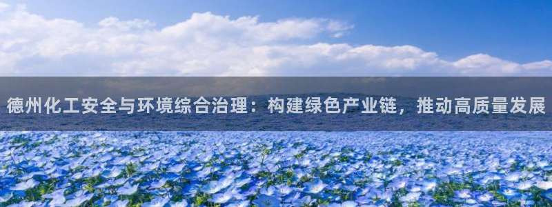 亿万网红：德州化工安全与环境综合治理：构建绿色产业链，推动高质量发展