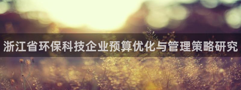 亿万个世界 科幻简介：浙江省环保科技企业预算优化与管理策略研究