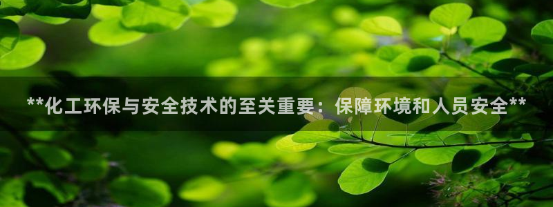 亿万先生手机网页：**化工环保与安全技术的至关重要：保障环境和人员安全**